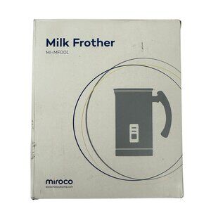 Miroco Electric Milk Frother MI-MF001 For Foam & Steamed Milk With Lid & Base
